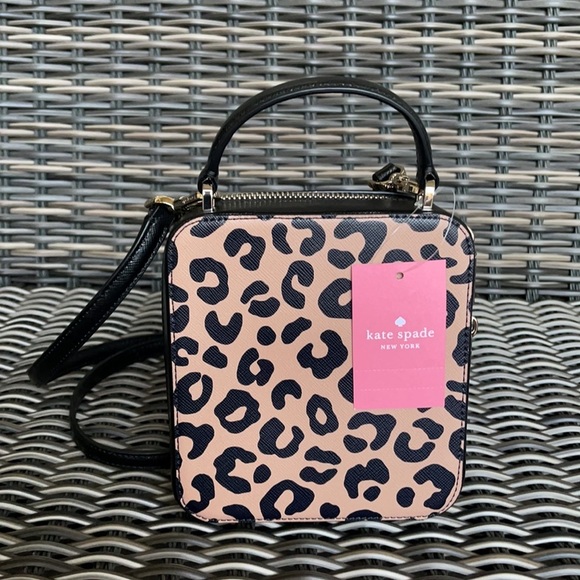 Kate Spade daisy graphic leopard vanity crossbody - Picture 10 of 16